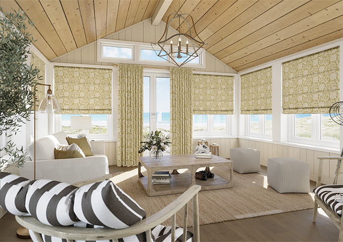 Land & Shore Rowallane, Ochre - Roman Blind - Image 6